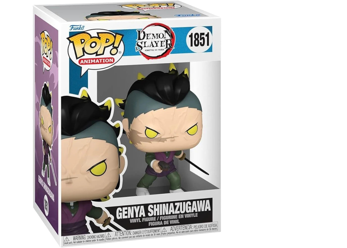 Funko Pop! Animation Demon Slayer Genya Shinazugawa (Demon Form) Figure #1851 -1