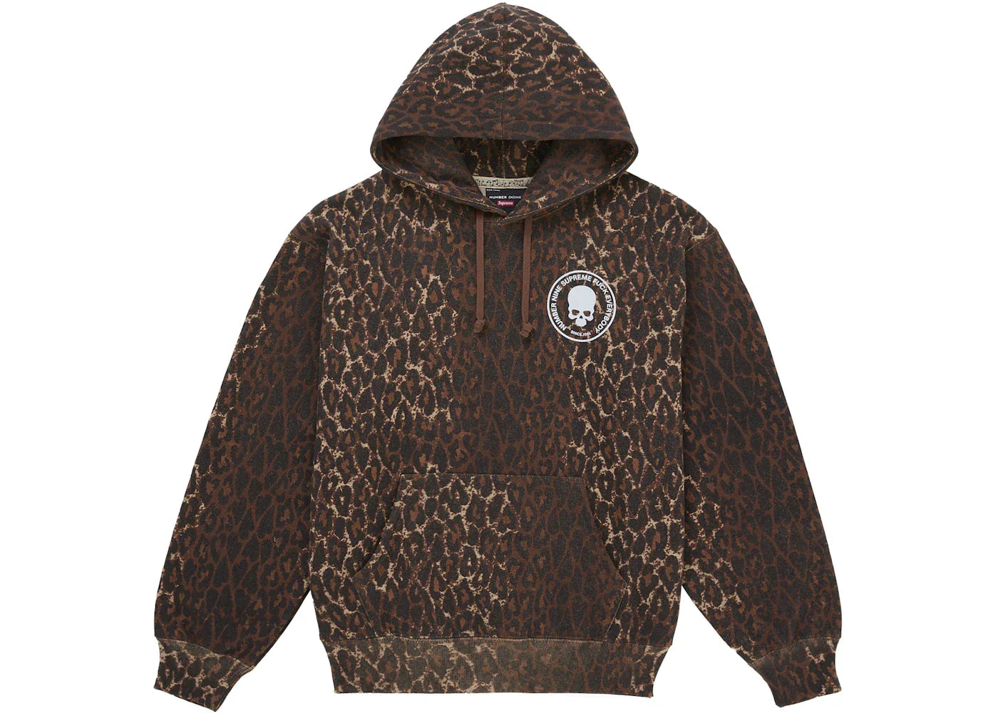 Supreme Number (N)ine Hooded Sweatshirt Leopard -1