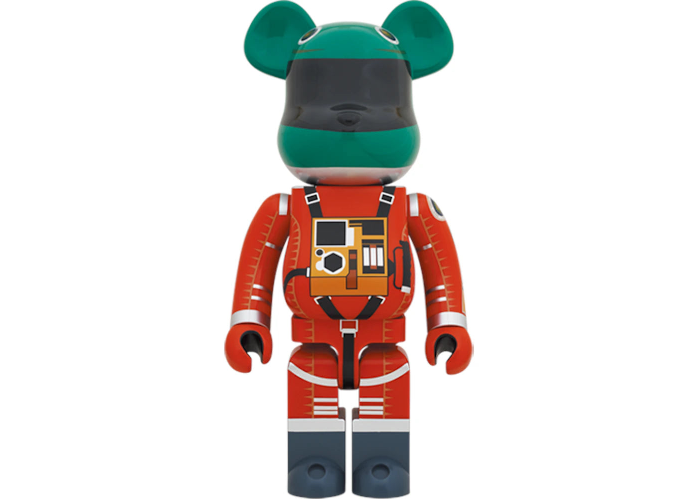 Bearbrick 2001: a space odyssey Space Suit Green Helmet & Orange Suit 1000% -1