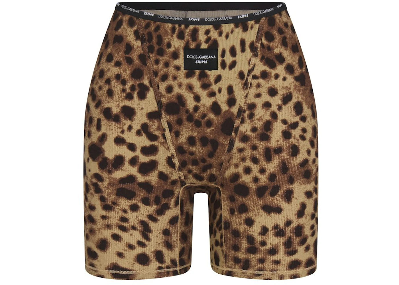 SKIMS x Dolce&Gabbana Cotton Rib Boxer Leopard -1