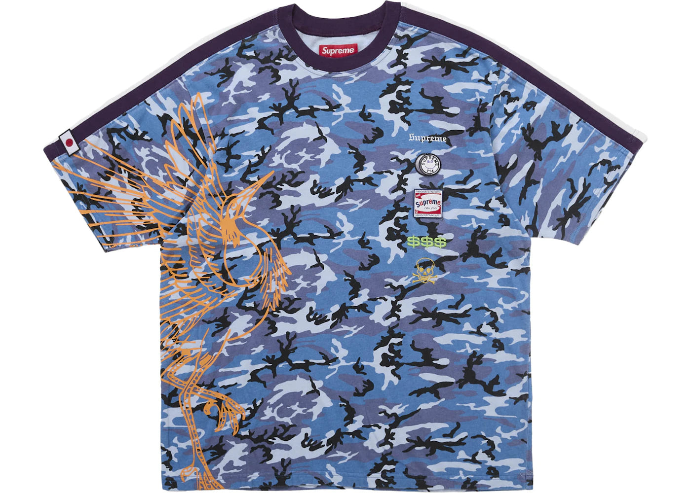 Supreme Crane S/S Top Blue Camo -1