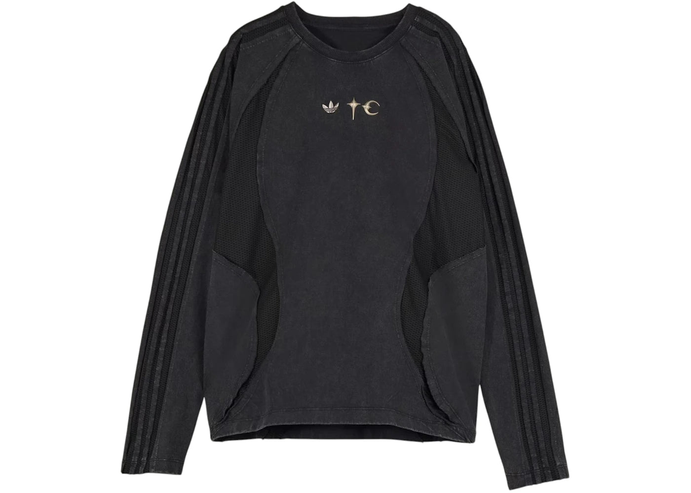 adidas x Thug Club Teamgeist Long Sleeve T-shirt Black -1