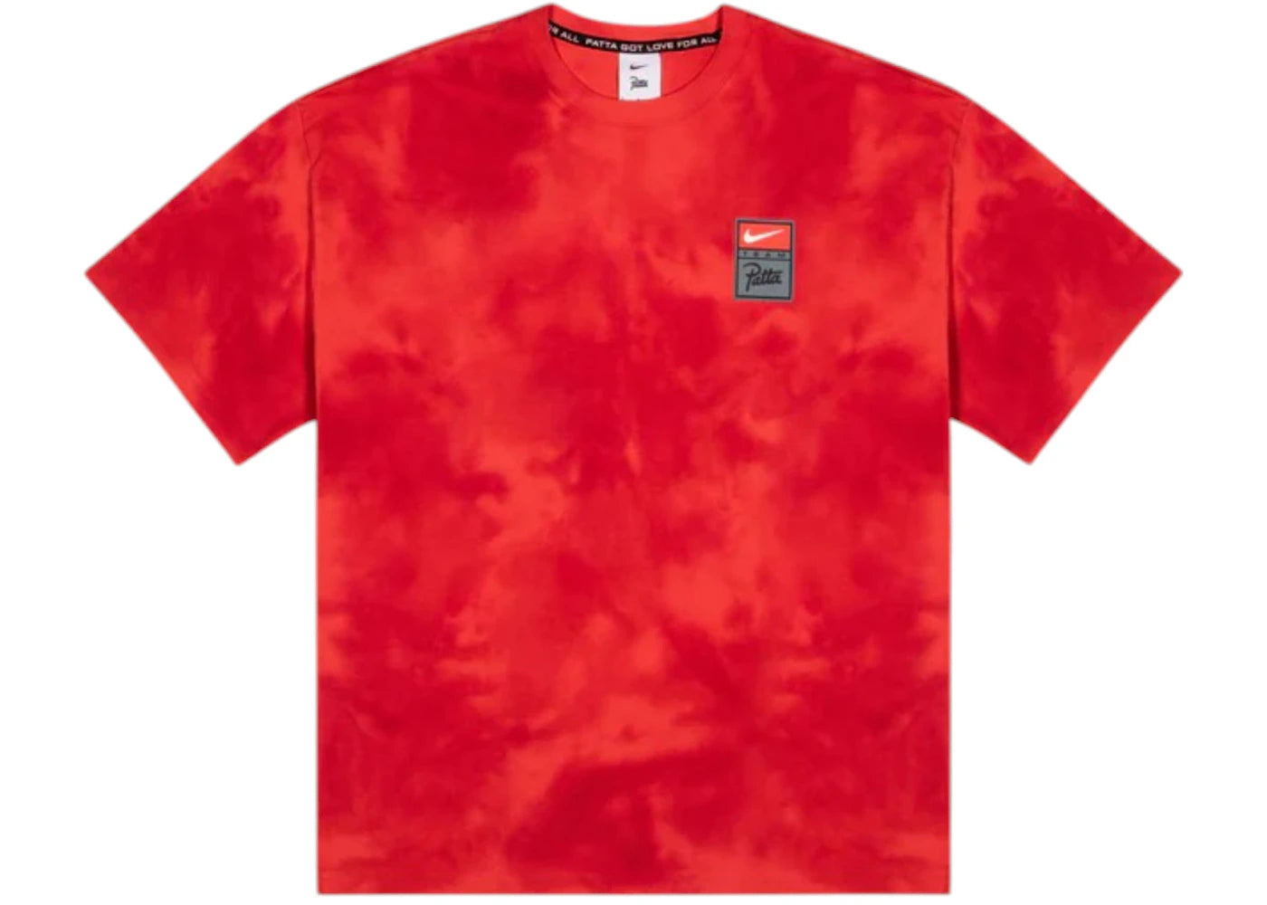 Nike x Patta NRG GX Washed T-shirt Rush Red/University Red/Gym Red -1
