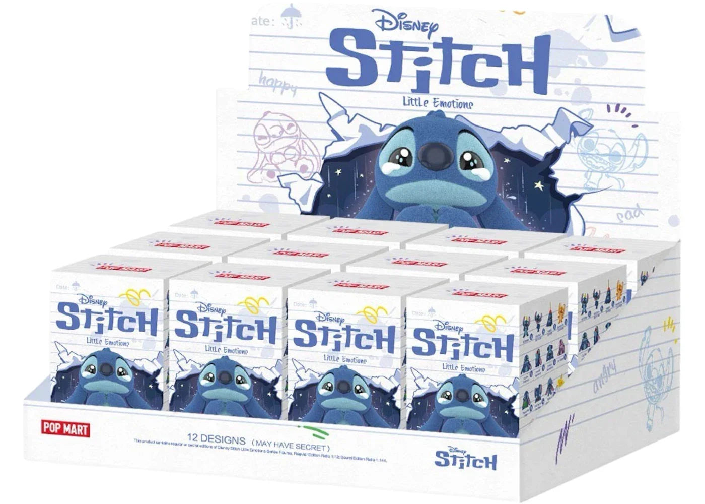 Pop Mart Disney Stitch Little Emotions Series Figure Sealed Case (12 Blind Box)-1