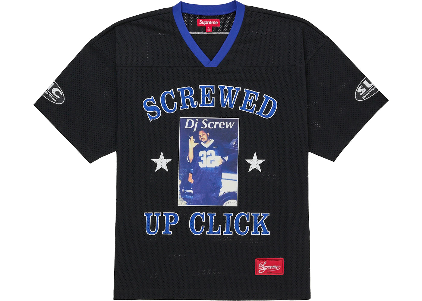 Supreme DJ Screw Football Jersey Black -1