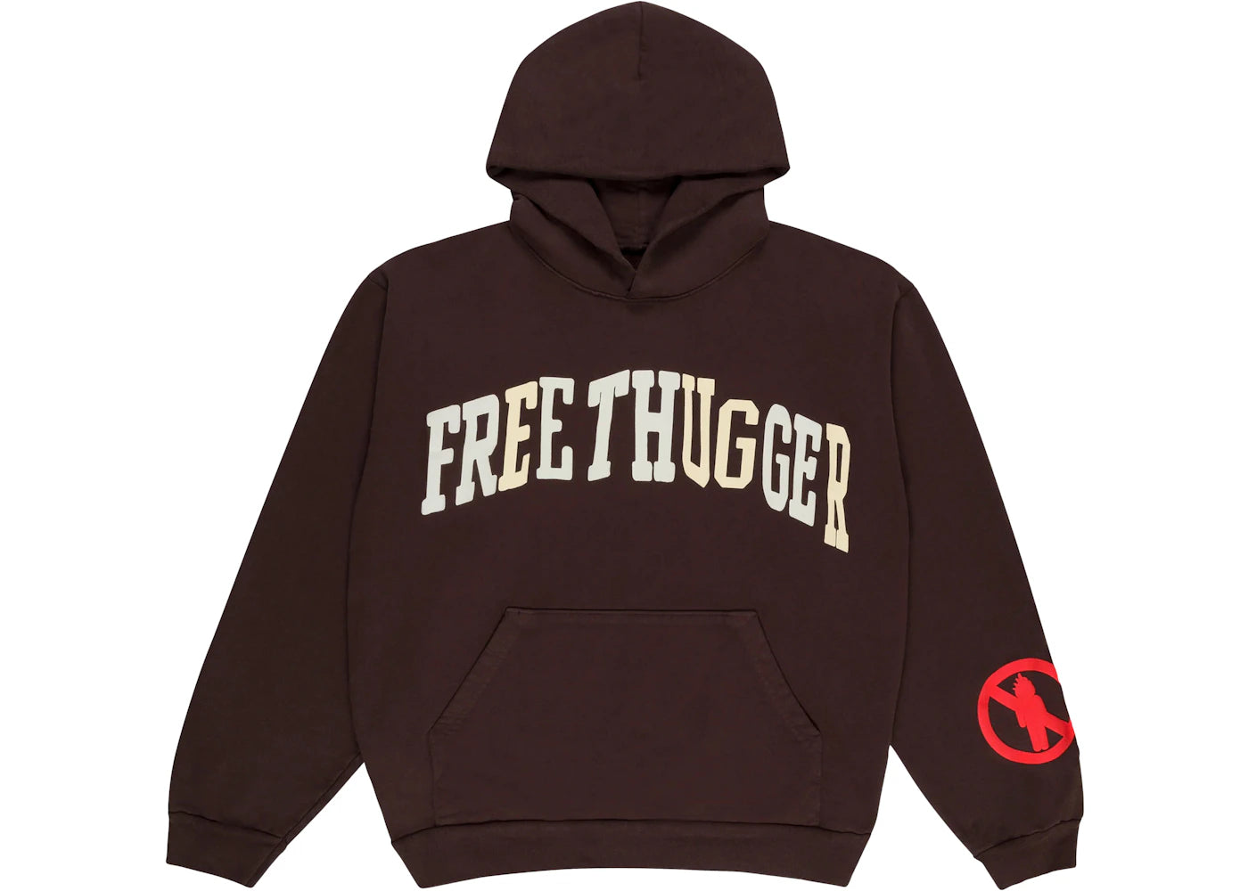 Travis Scott x Cactus Plant Flea Market "Free Thugger" Hoodie Brown -1