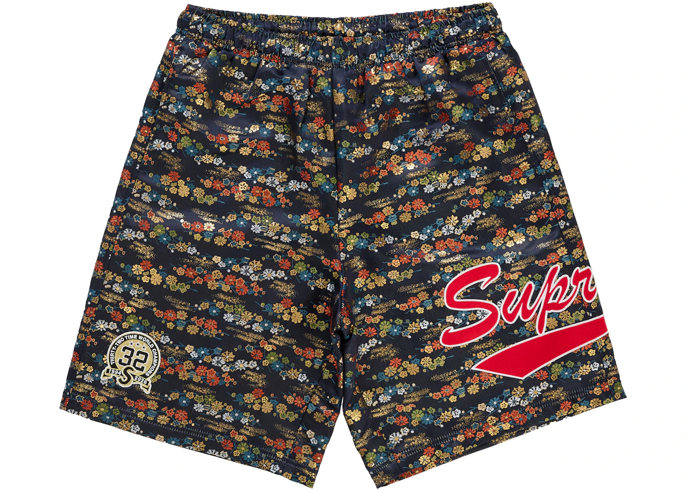 Supreme Floral Jacquard Short Navy -1