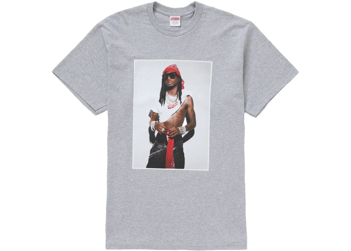 Supreme Playboi Carti Tee Heather Grey -1