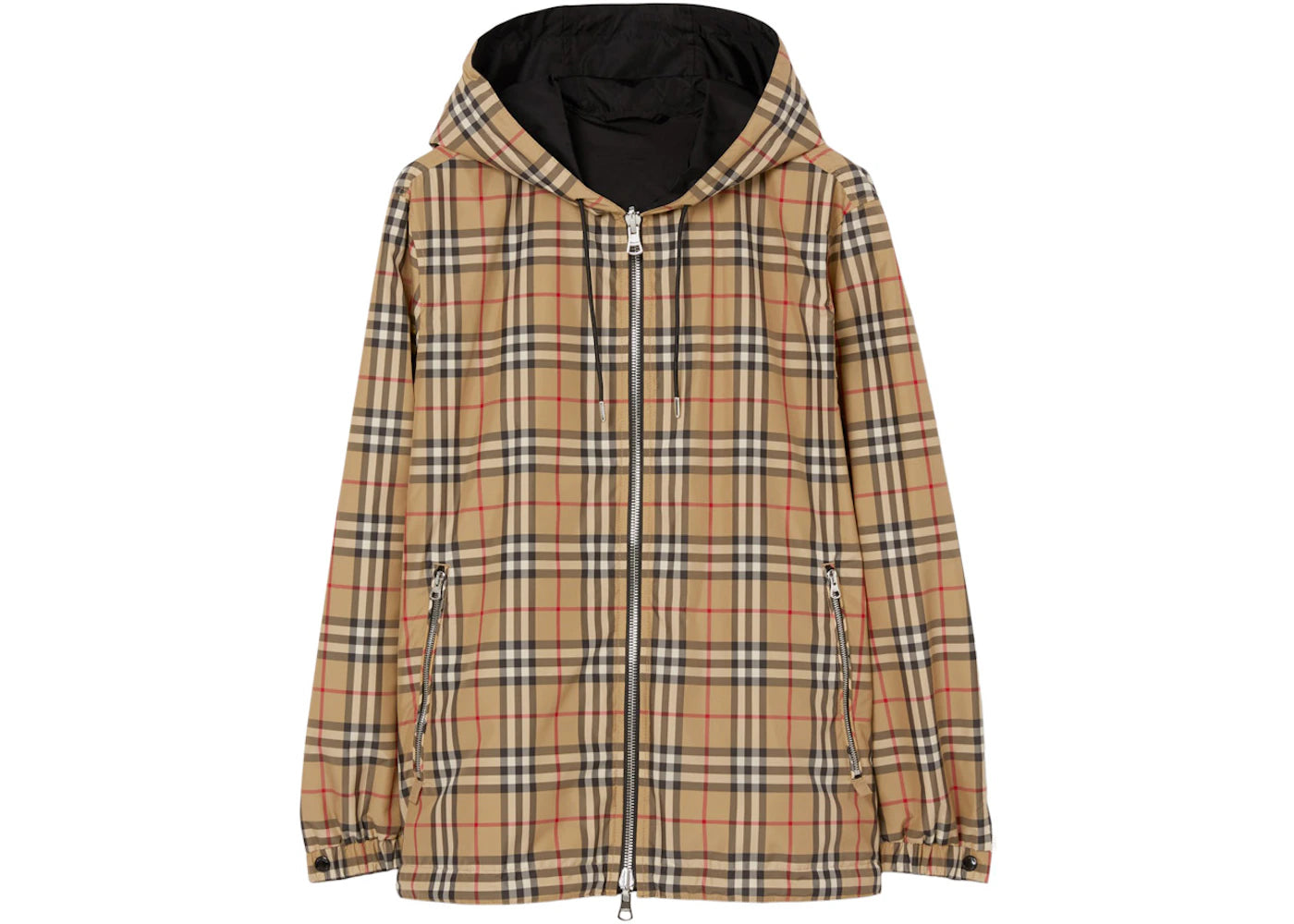 Burberry Check Reversible Hooded Jacket Archive Beige -1