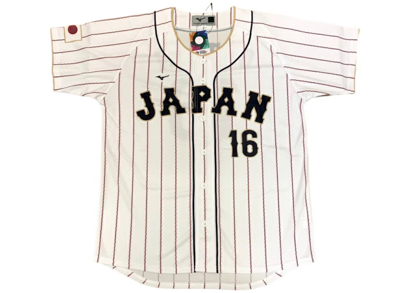 Mizuno Samurai Japan WBC 2023 Ohtani Shohei 16 Replica Jersey White -1