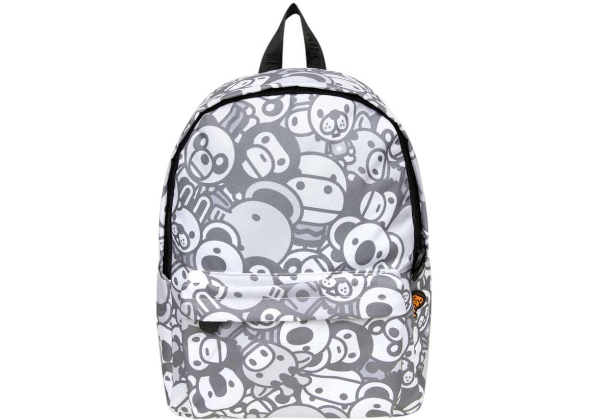 BAPE Hard Medium Backpack White -1