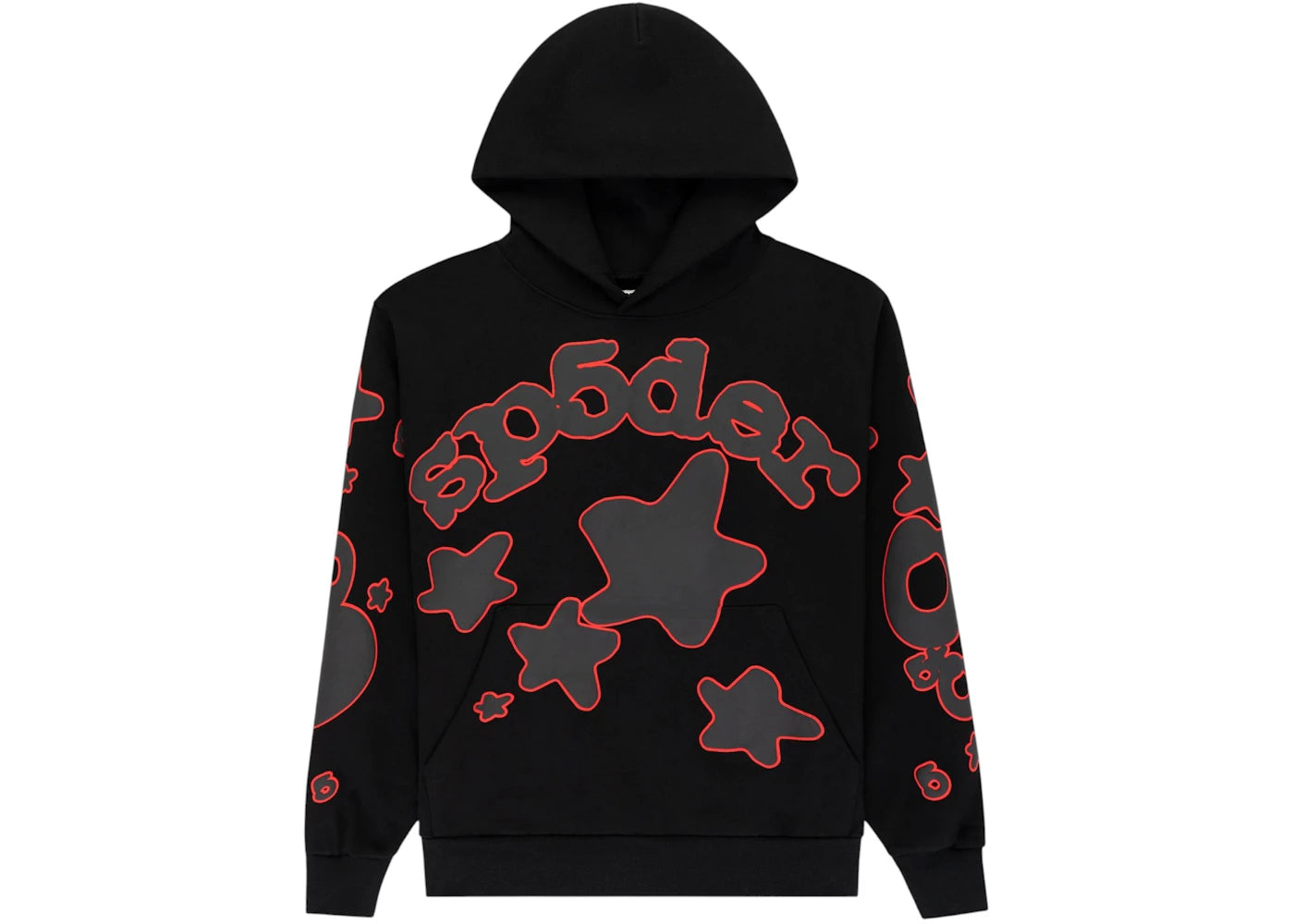 Sp5der Beluga Outline Hoodie Black -1