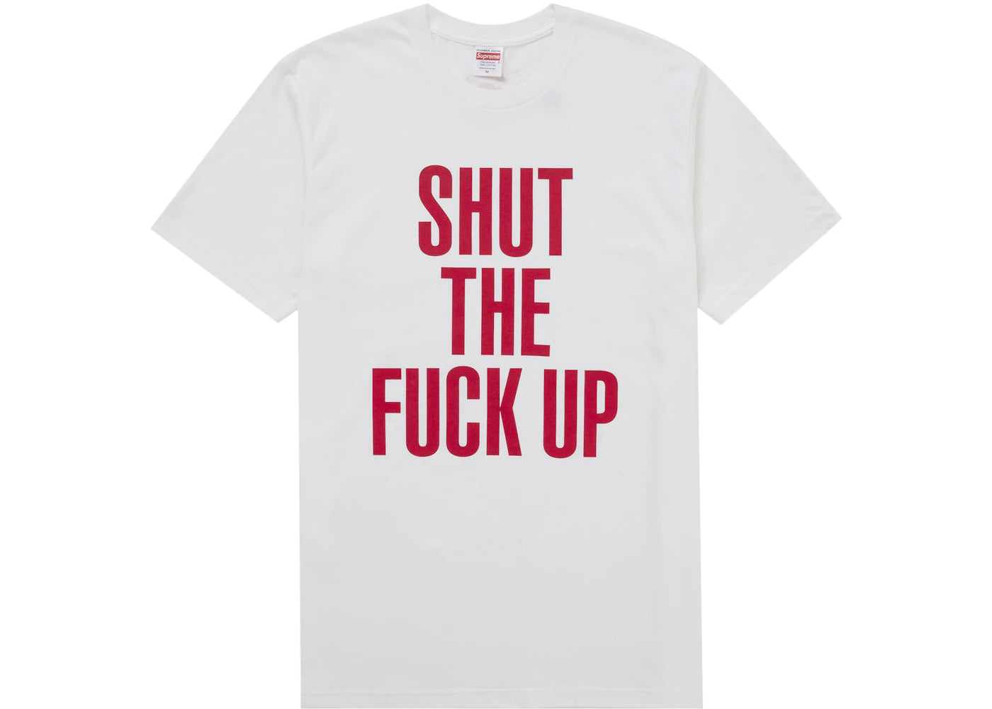 Supreme Number (N)ine Shut Up Tee White -1