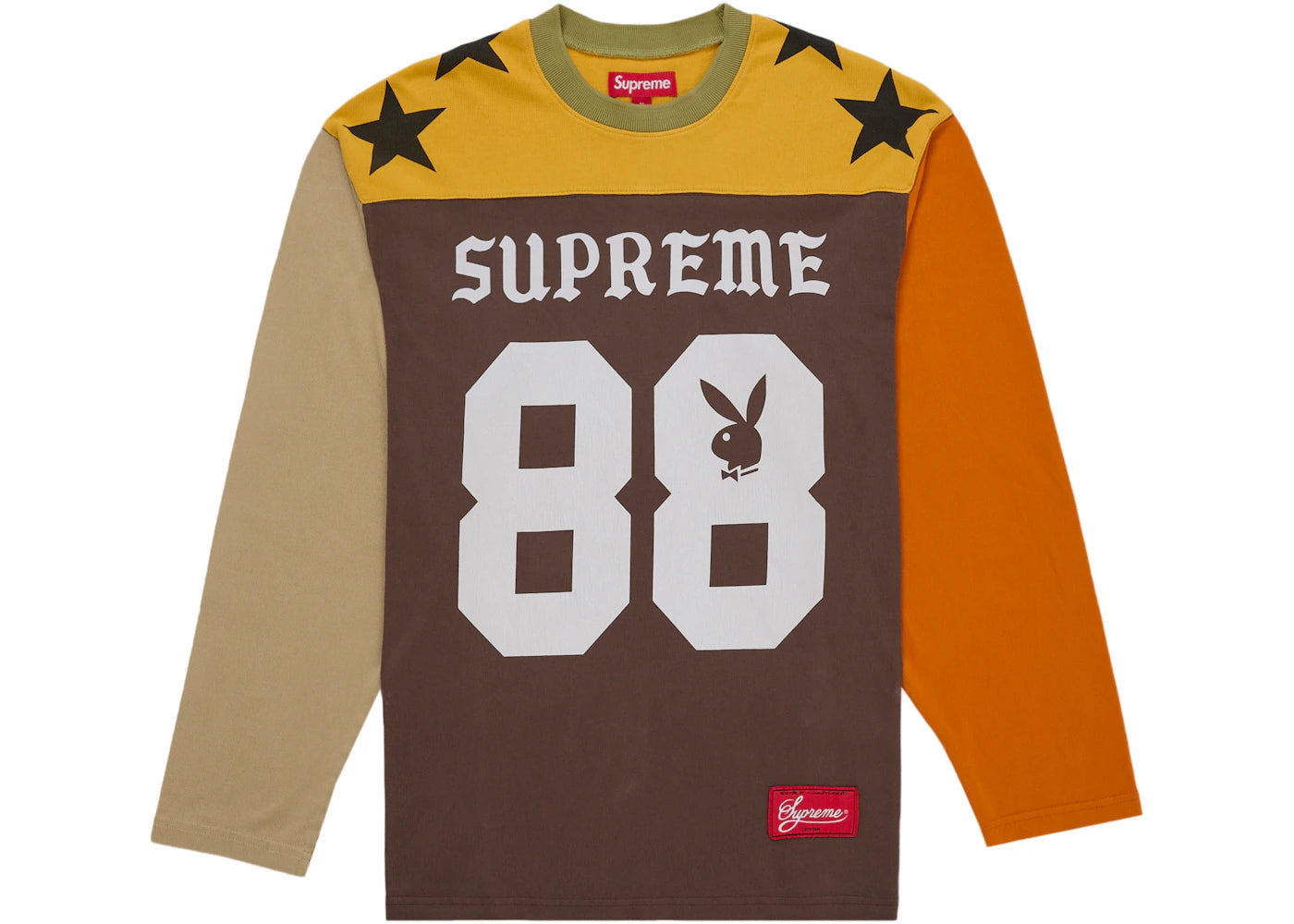 Supreme Playboy L/S Football Top Brown -1