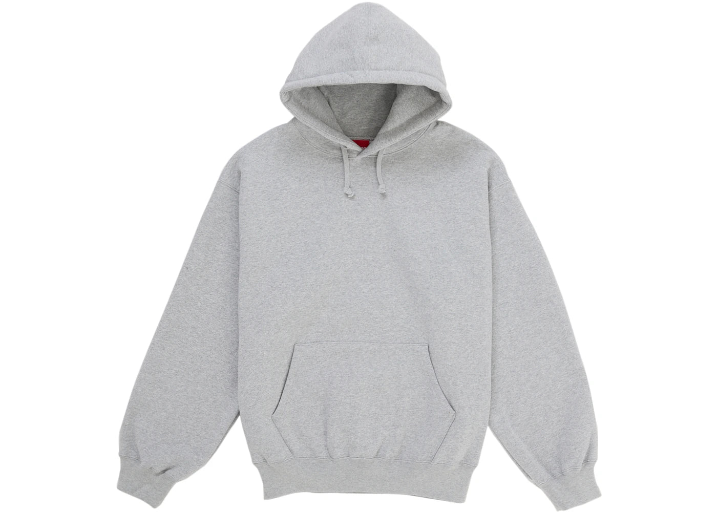 Supreme Satin Applique Hooded Sweatshirt (SS26) Heather Grey -1