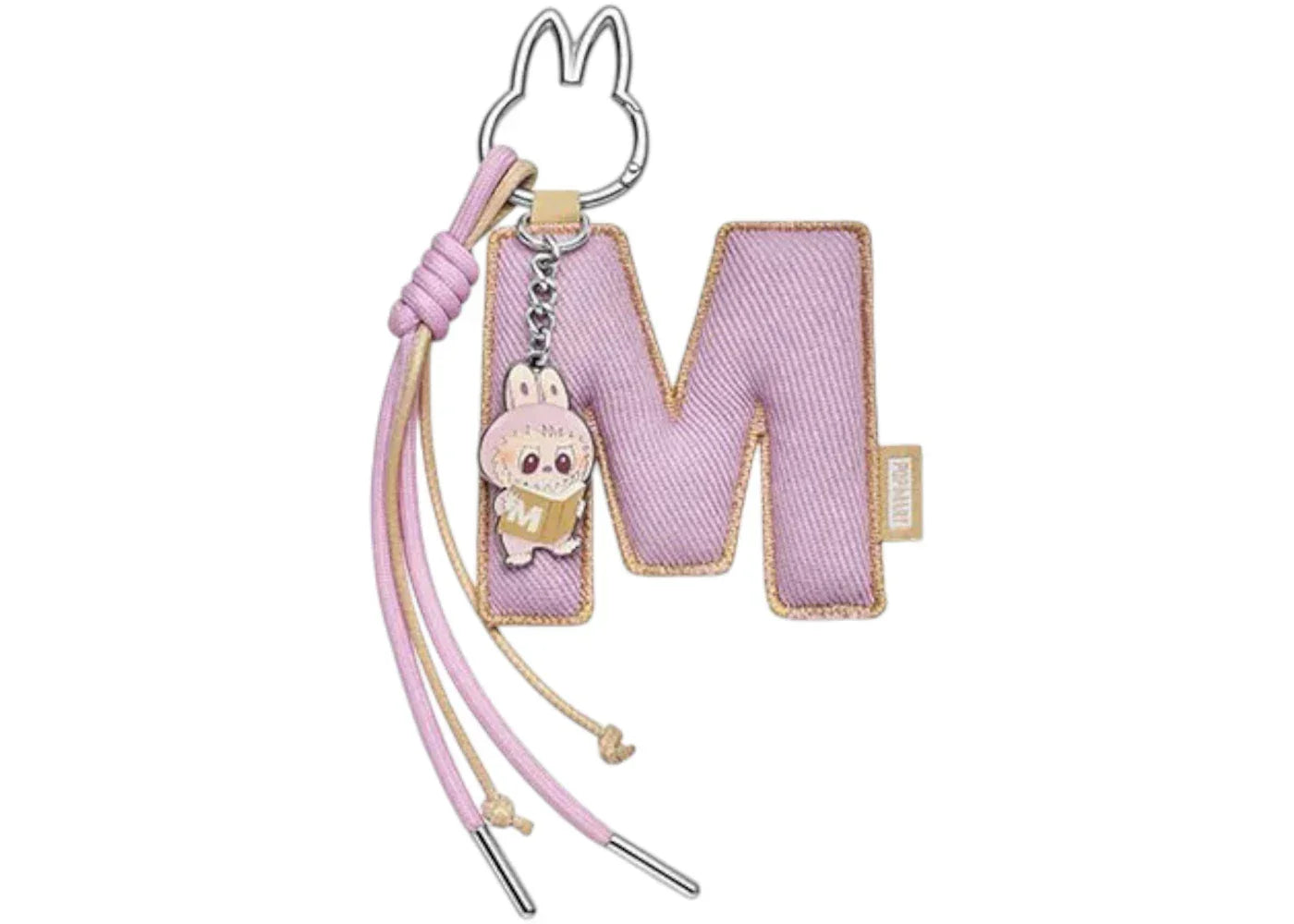 Pop Mart Labubu The Monsters Pin for Love Series "M" Letter Pendant -1