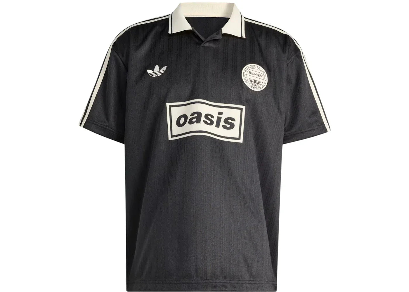 adidas x Oasis Tour Jacquard Jersey Black -1