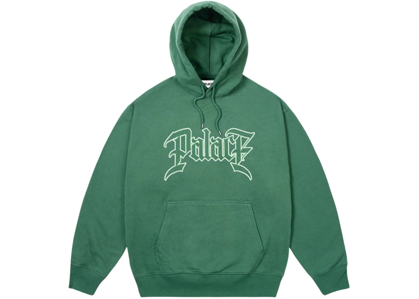 Palace Le Script Hoodie Racey Green -1