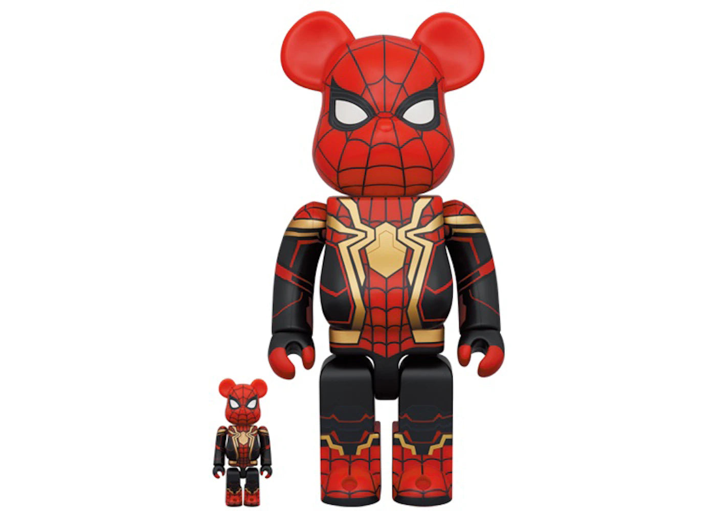 Bearbrick x Marvel Spider-Man (Integrated Suit) 100% & 400% Set -1