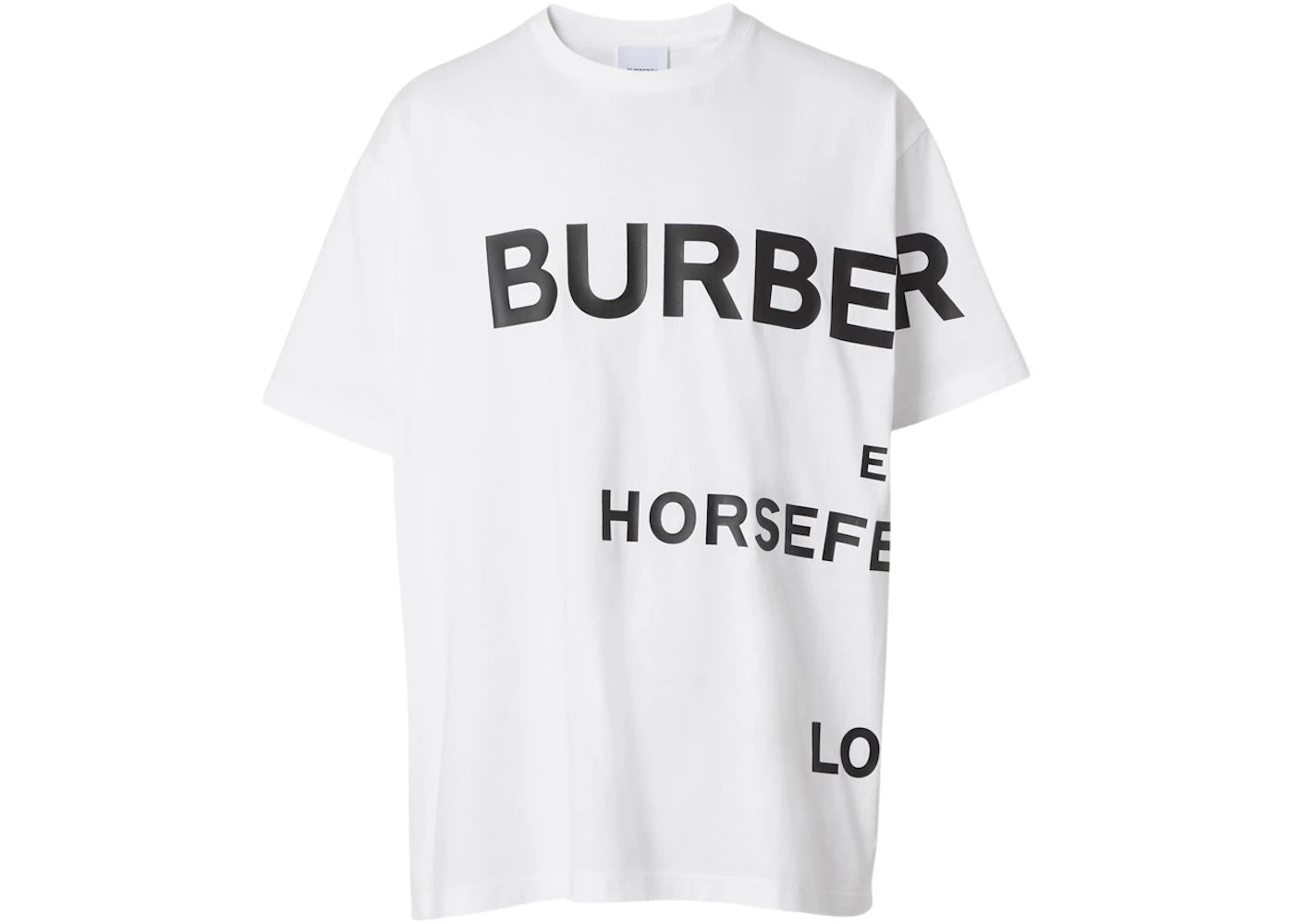 Burberry Horseferry Print Cotton T-shirt White/Black -1