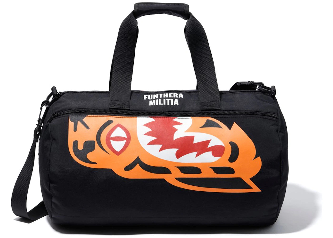 BAPE Tiger Shark Boston Bag Black -1