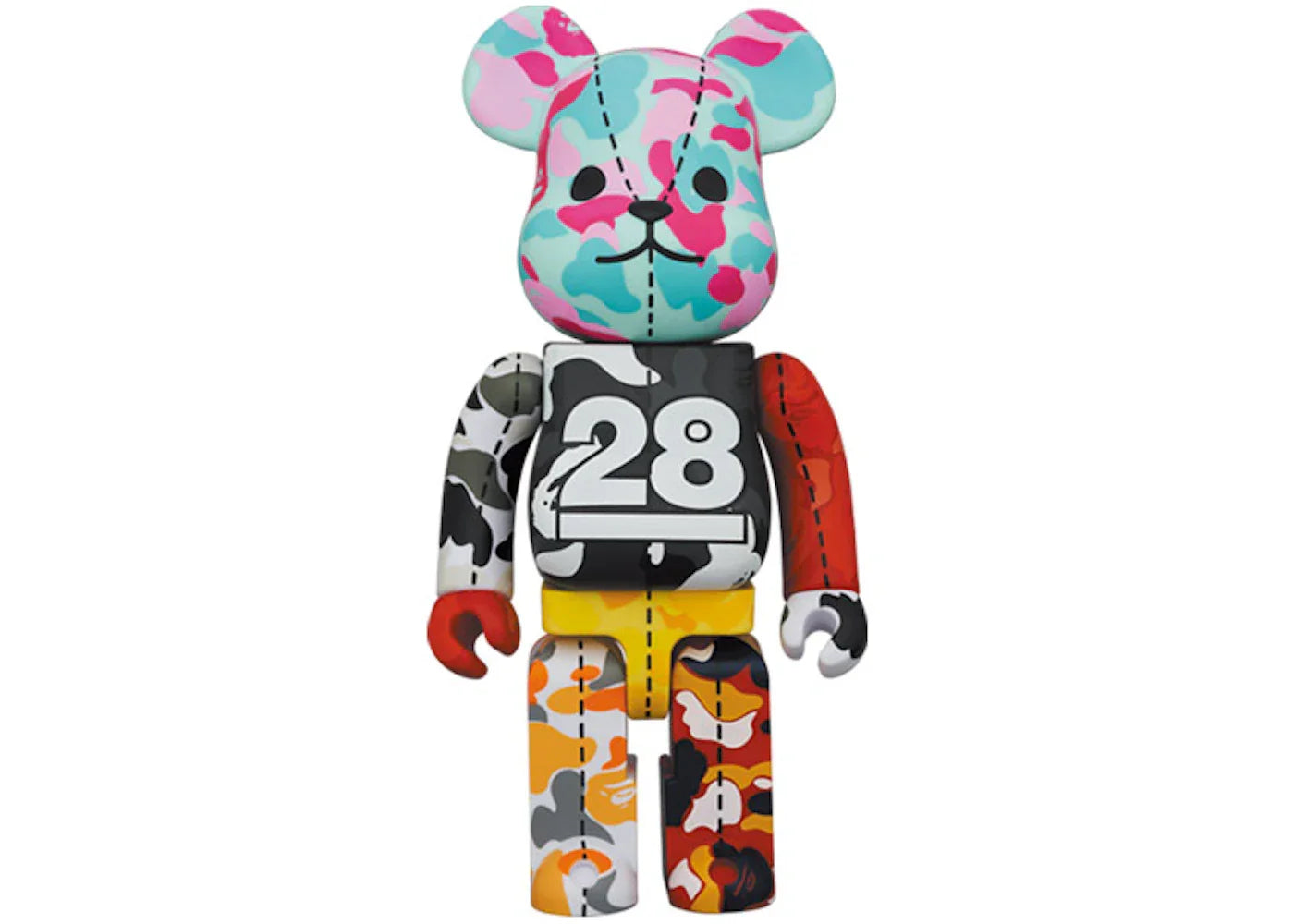 Bearbrick x BAPE 28th Anniversary Camo #3 400%-1