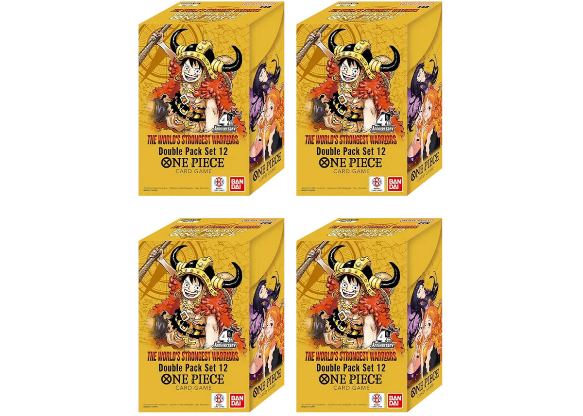 2026 Bandai One Piece The World's Strongest Warriors (OP-17) Double Pack Set Vol. 12 4x Lot -1