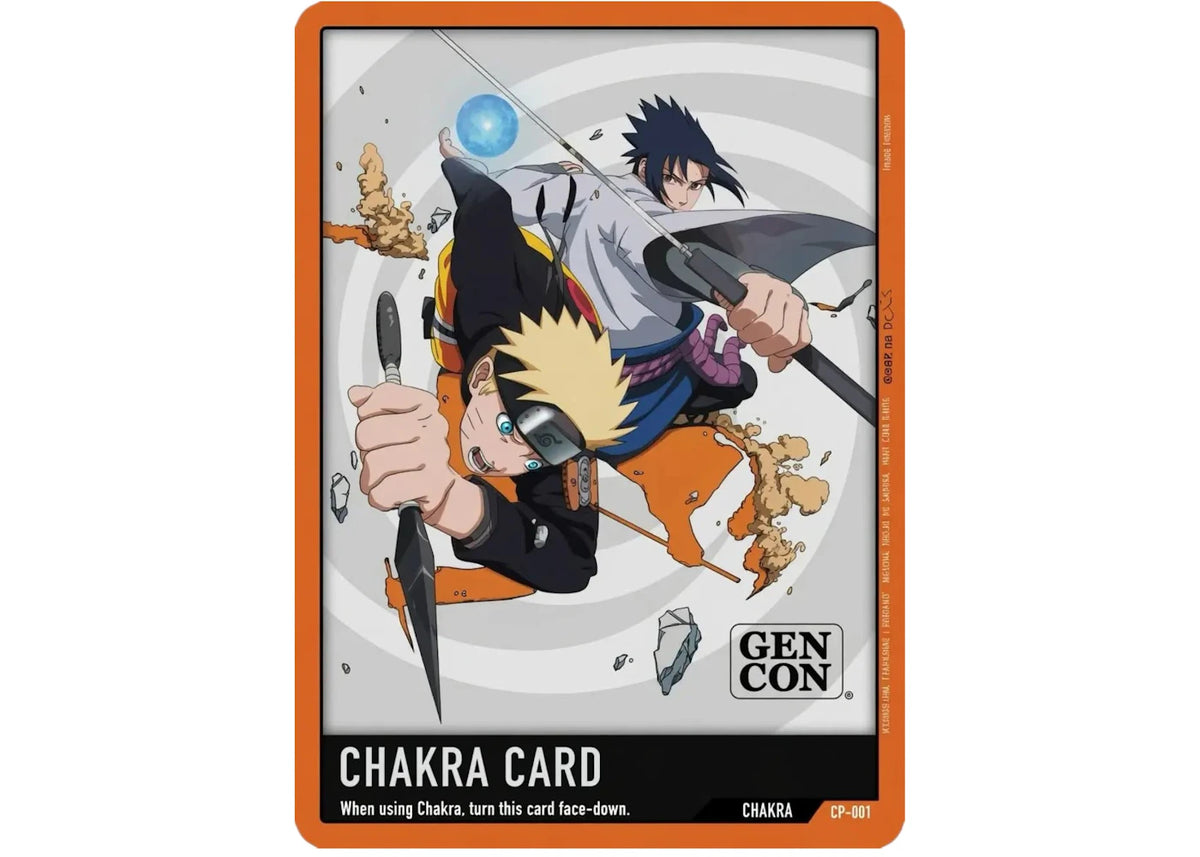 2026 Bandai Naruto Gen Con Promo Card Chakra Card CP-001 Ungraded -1
