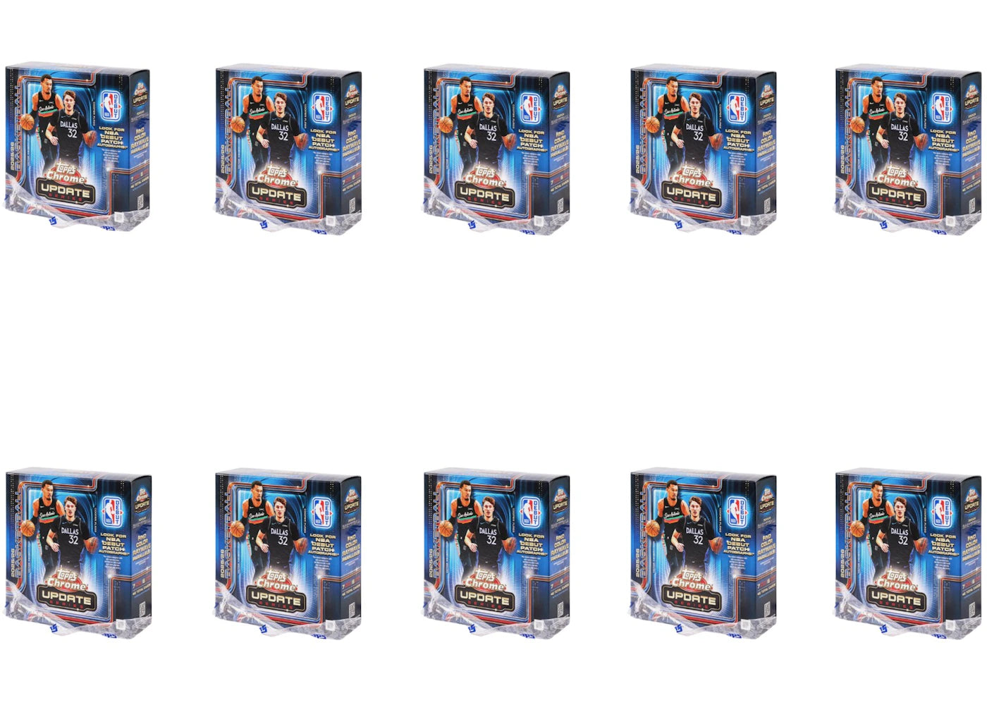 2025-26 Topps Chrome Updates Basketball Mega Box (Without Seal) 10x Lot -1
