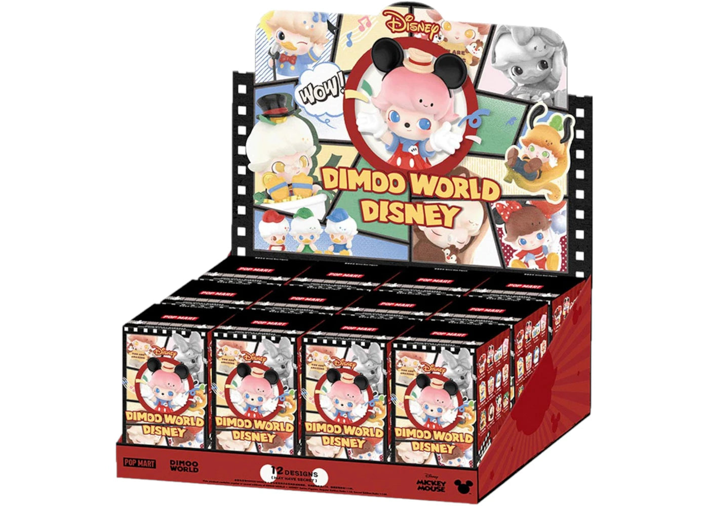 Pop Mart DIMOO World x Disney Series Figures Sealed Case (12 Blind Box) -1