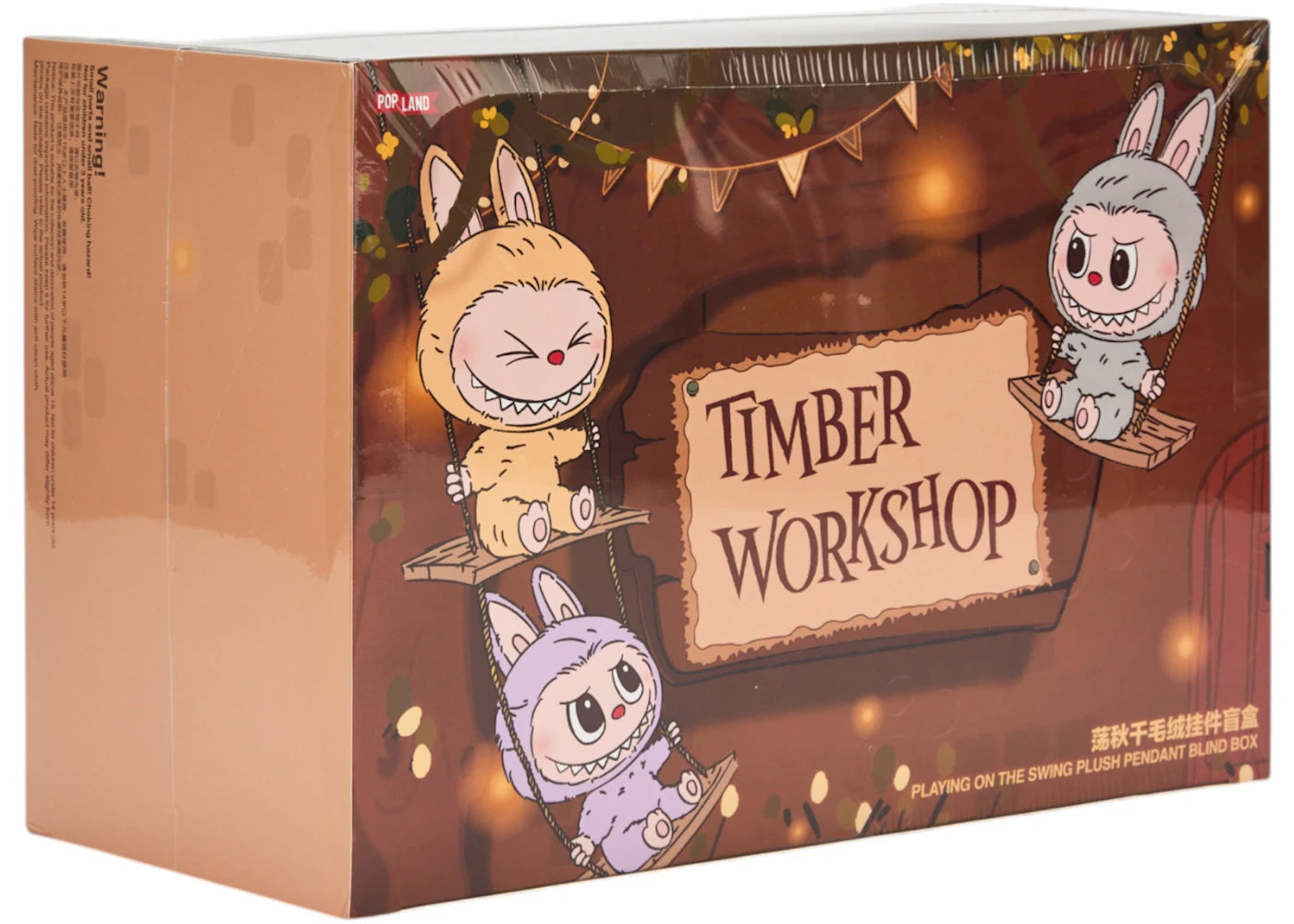 Pop Mart Labubu The Monsters Timber Workshop Playing on the Swing Plush Pendant (Pop Land Exclusive) Sealed Case (6 Blind Box)-1