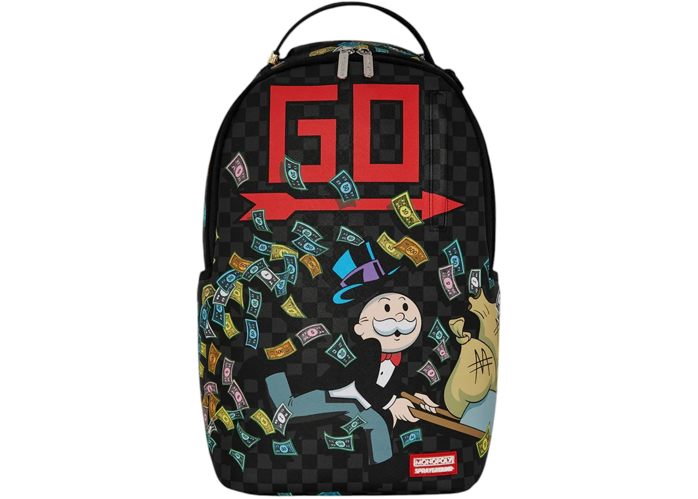 Sprayground Monopoly Wheel Barrel Backpack Multicolor -1