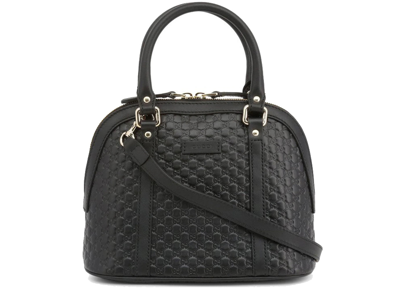 Gucci Microguccissima Dome Bag Small Black -1