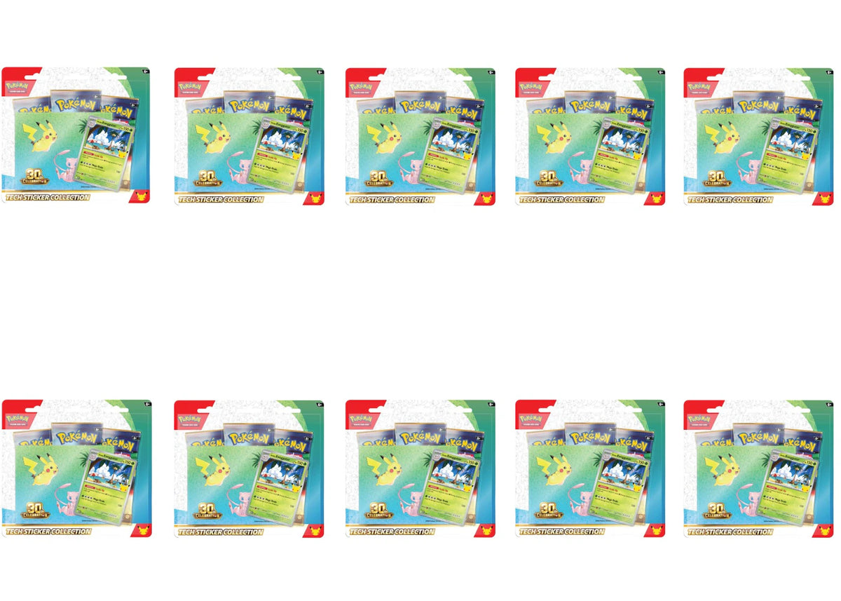 2026 Pokémon Mega Evolution 30th Celebration Tech Sticker Collection : Exeggutor Promo 10x Lot -1
