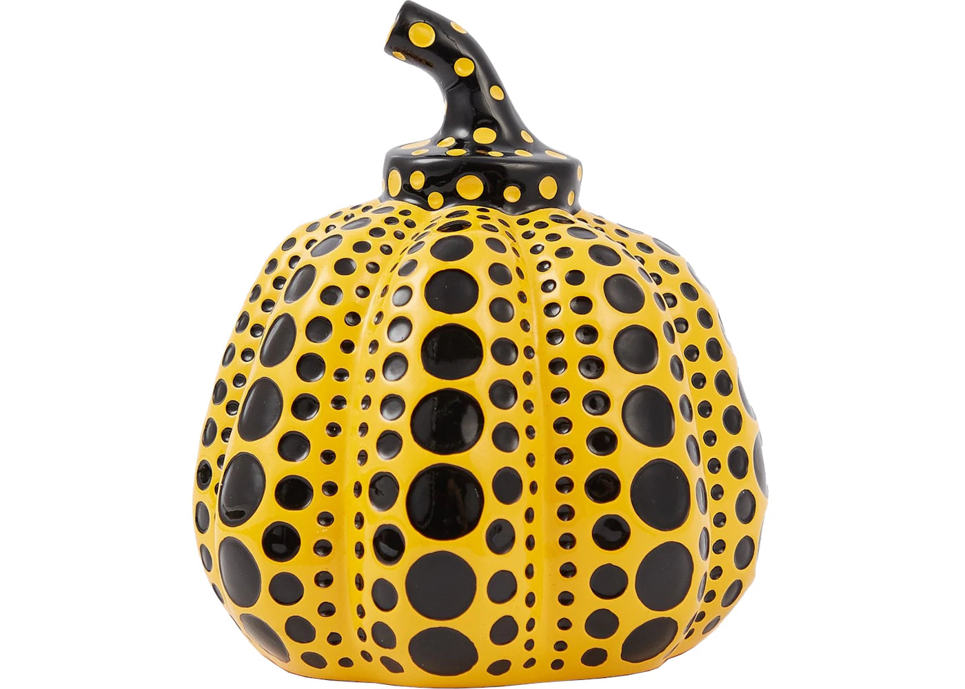 Yayoi Kusama Pumpkin Cast Resin Figure Yellow -1