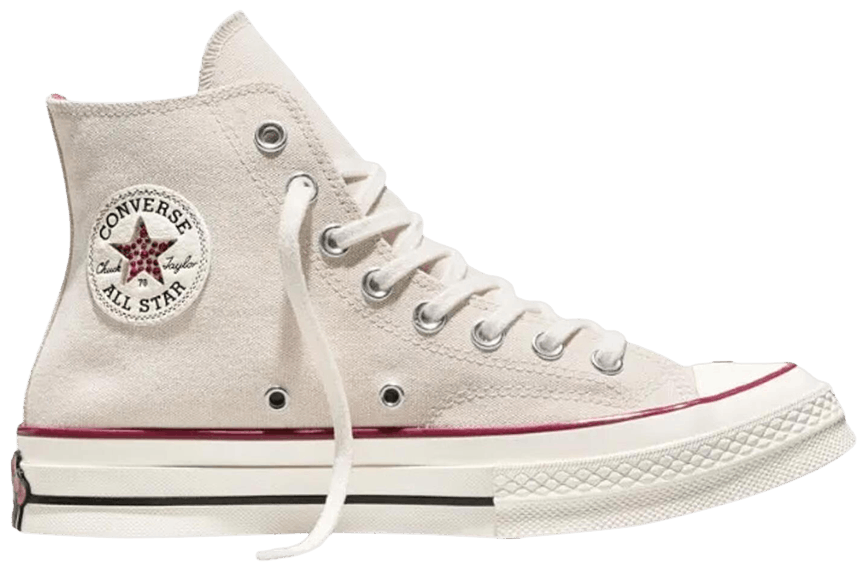 Converse Chuck 70 Hi Hello Kitty Swarovski Egret -1
