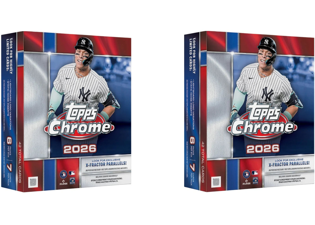 2026 Topps Chrome Baseball Mega Box 2x Lot -1
