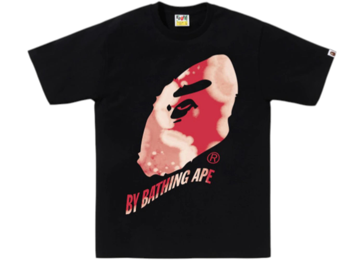 BAPE Tie Dye Twist By Bathing Ape Tee Black -1