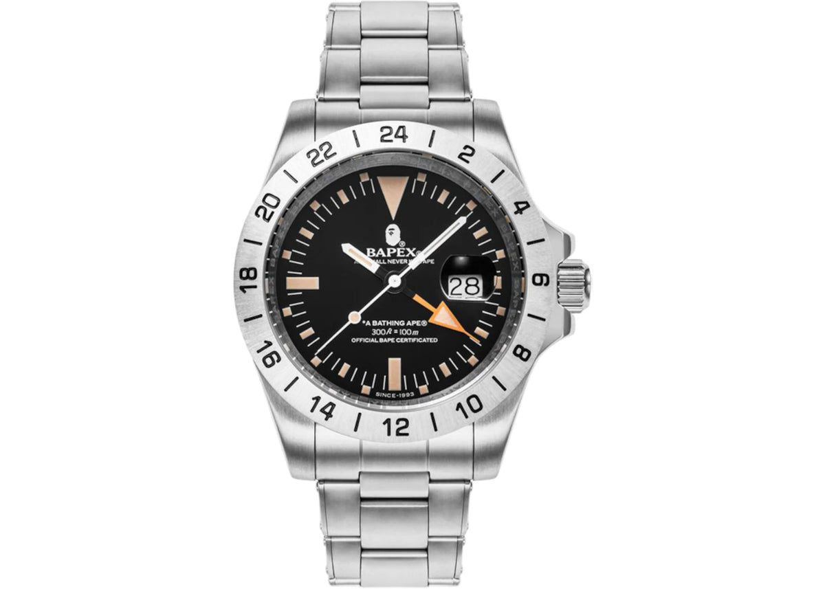 BAPE A Bathing Ape Type 6 BAPEX Watch Silver -1
