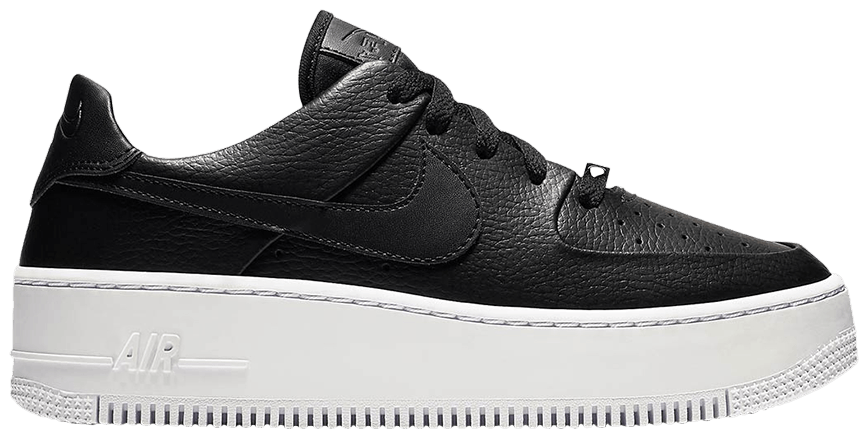 Nike Air Force 1 Sage Low Black White (Women's)-1