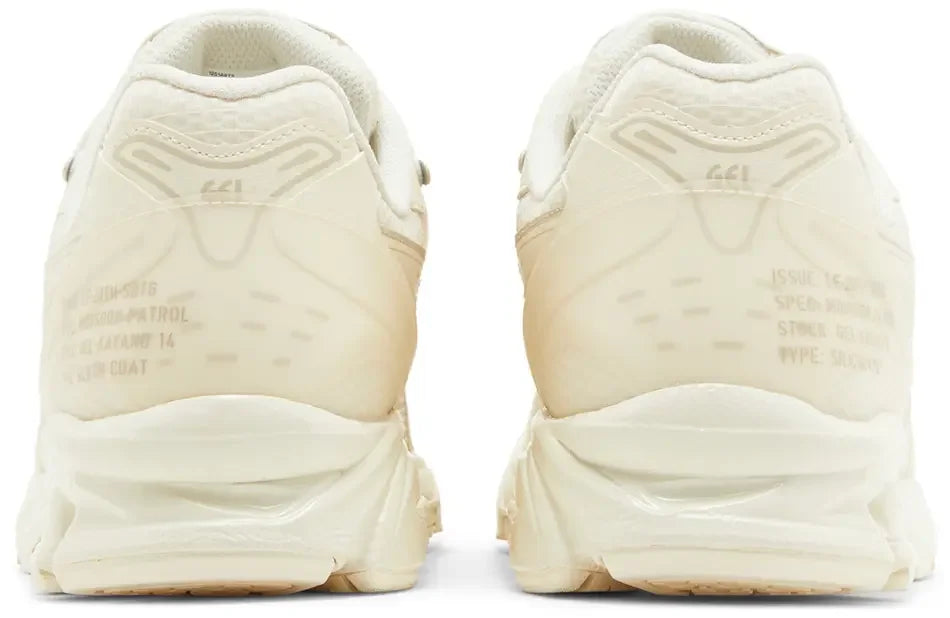 ASICS Gel-Kayano 14 SBTG x Limited Edt Monsoon Patrol Cream heel counter