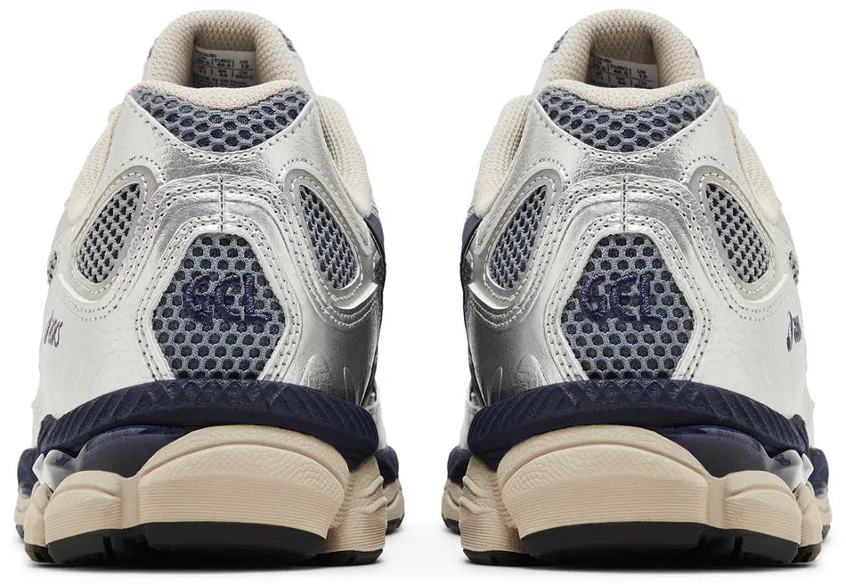 ASICS Gel-NYC Billy's Pure Silver Midnight heel counter