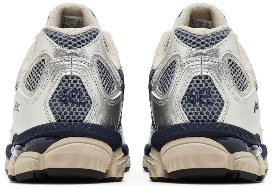 ASICS Gel-NYC Billy's Pure Silver Midnight heel counter