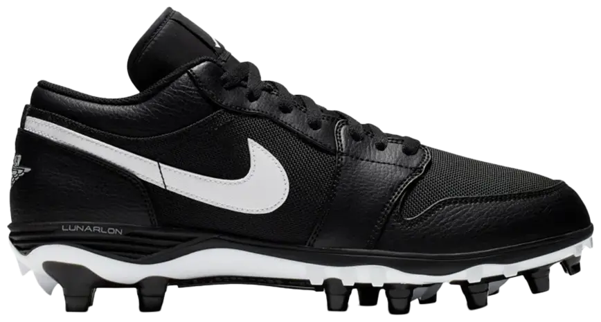 Jordan 1 Low TD Cleat Black White