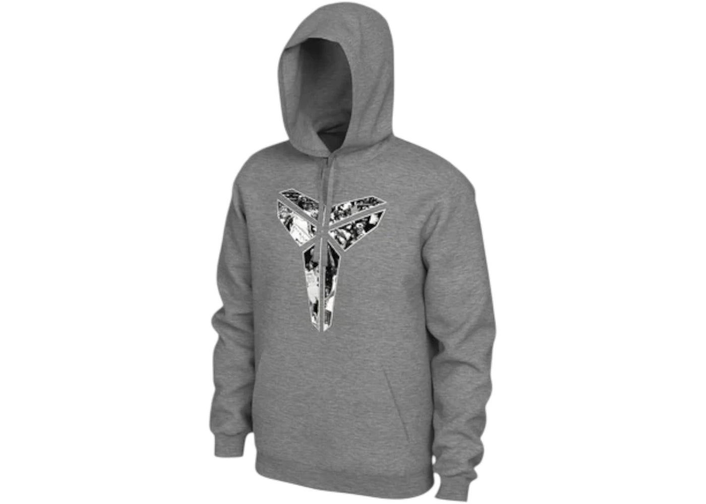 Nike Kobe Bryant Los Angeles Lakers Memorial Statue Hoodie Grey -1