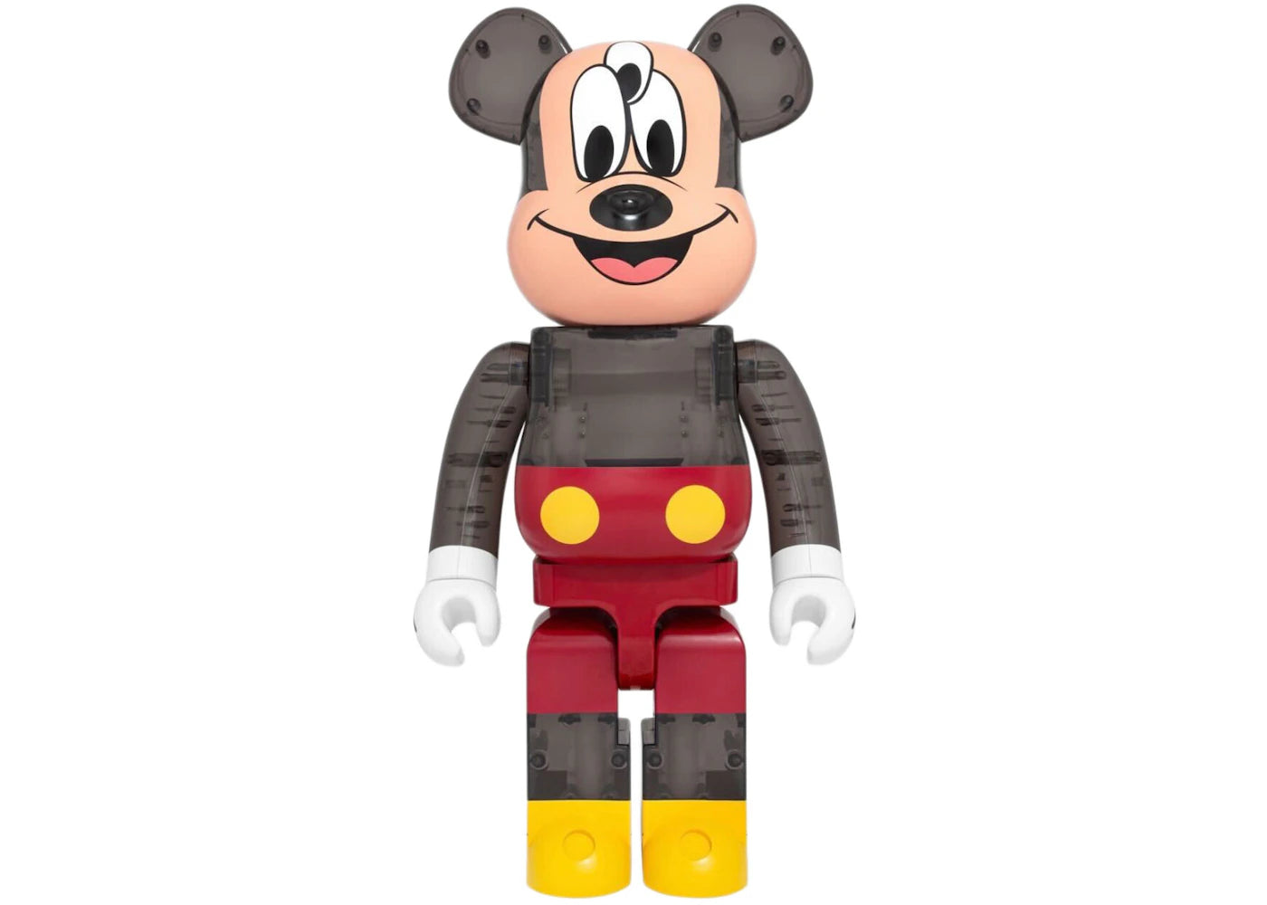 Bearbrick x CLOT x 3125C x Disney 3-Eyed Mickey Mouse 1000% Translucent Black -1