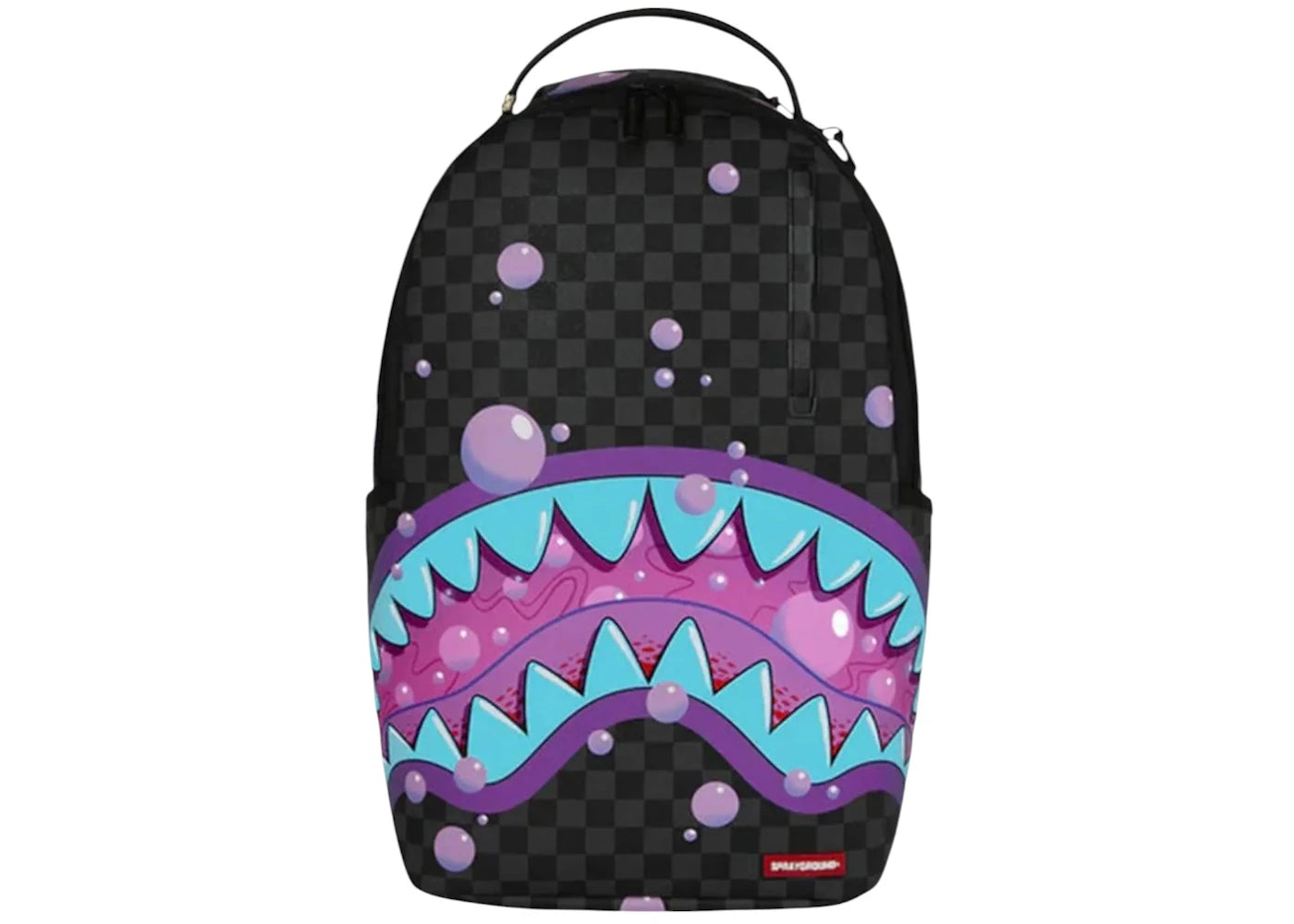 Sprayground Purple Slime Shark Backpack Black -1