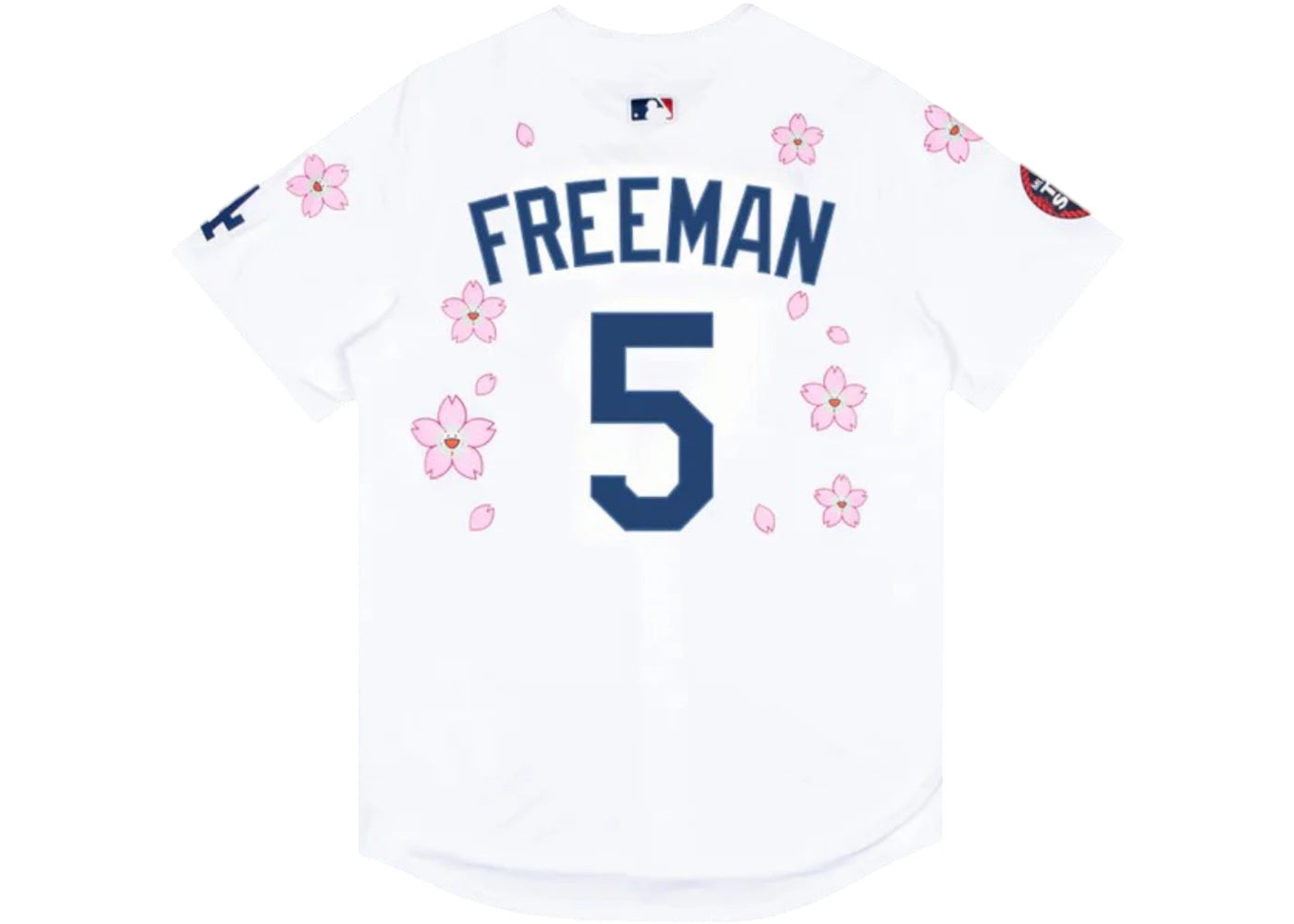 Nike x Takashi Murakami x MLB World Tour Tokyo Series 2025 Dodgers Freeman Jersey White -1