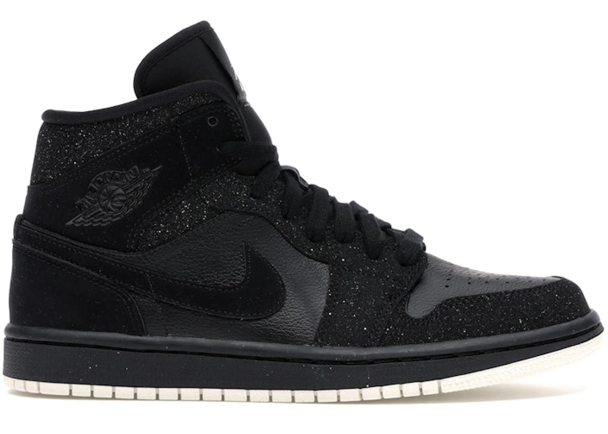 Jordan 1 Mid Glitter Black (Women's) -1