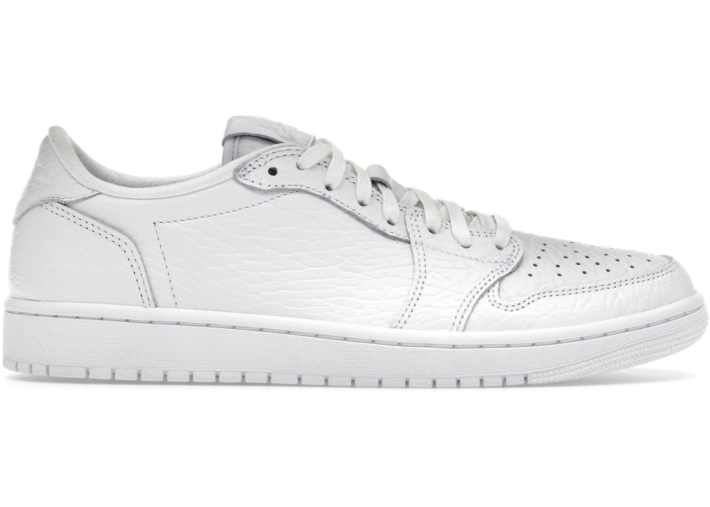 Jordan 1 Retro Low Swooshless Triple White (2025)